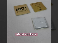 Nickel Metal 3d Self-adhesive Labels With Metal Logo, for Perfume Bottles