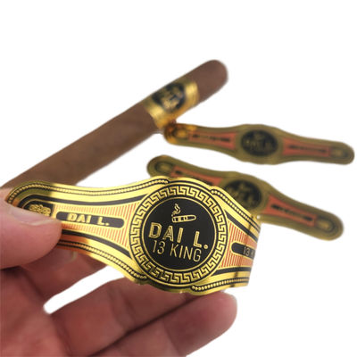 Water Repellent  Flexographic Printing Cigar Band Printing Wedding Ceremony Adhesive Labels For Printing
