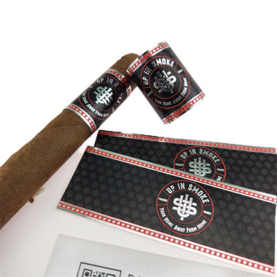 Buy Luxury Cigar Label Printing Embossed Texture Custom Vinyl Stickers Self Adhesive Waterproof online manufacture