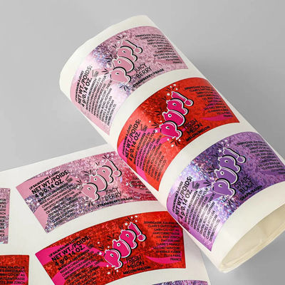 Waterproof Vinyl Adhesive Sticker Custom Printed Holographic for Perfume Candle Packaging