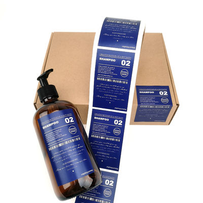 Waterproof Beauty Daily Chemical Products Logo Adhesive Sticker for Laundry Detergent Packaging