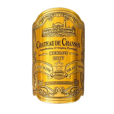 Recyclable Metal Labels for Paper Customized Shape Birthday Party Gift Decor Wrapper Wine Bottle Stickers