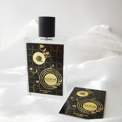 Custom Waterproof Vinyl Adhesive Label Perfume Cosmetics Candle Bottle Sticker