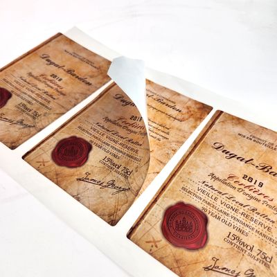 Buy Custom Wine Sticker Wine Label for Red Wine Label Printing online manufacture