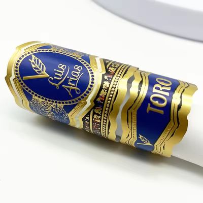 Custom Logo Cigar Label with Full-automatic Production and Customized Shape for Premium Branding