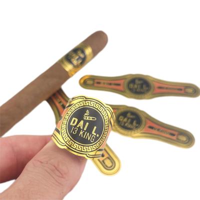 Custom Eco-friendly Cigar Label with Full-automatic Production and ISO9001 Certified for Private Branding
