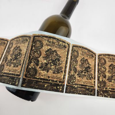Good price Recycled Oak Texture Custom Whiskey Bottle Labels Small Adhesive Labels online