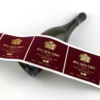 Good price Red Velvet Wine Bottle Tags Silver Embossing Private Label Wine For Glass Bottles online