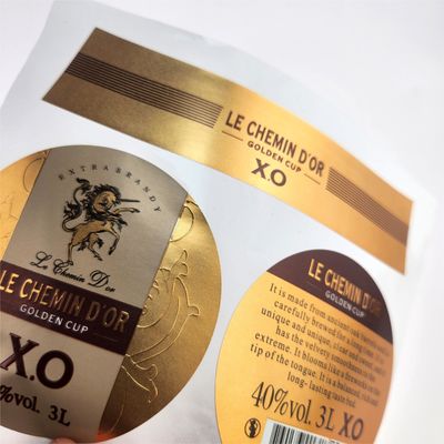 Good price Personalized Brandy Label Custom Whiskey Bottle Sticker For Drinks Weddings online