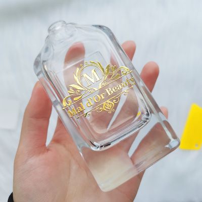 Good price Fragrance Packaging Custom Logo Perfume Bottle Label Hot Stamping Transparent Stickers For Candles online