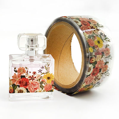 Good price Blue gold Custom Shampoo perfume bottle stickers perfume bottle sticker design online