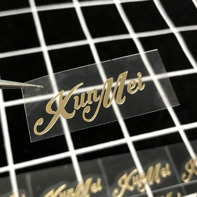 Good price Electroplated Metal Letter Perfume Bottle Label Gold Nickel Embossed Candle Warning Labels online