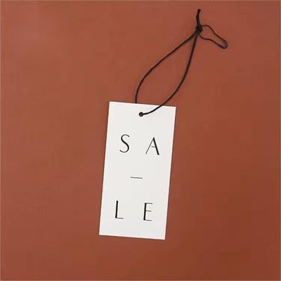 Good price Gifts String Custom Clothing Labels Black Paper Price Tags Hang Tags For Clothing online