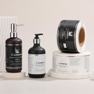 Good price Synthetic Paper Adhesive Label Sticker Daily Chemical Shower Shampoo Care Sticky Label Stickers online