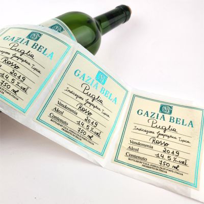 Good price Custom Wine Label Premium Texture Paper Wine Bottle Packaging Labels UV Printing Foil Stamping Wine Bottles Labels online