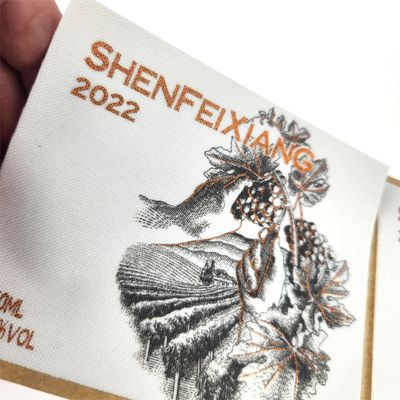 Good price Red Wine Bottle Stickers Beer Waterproof Hot Stamping Gold Foil White Wine Sticker online