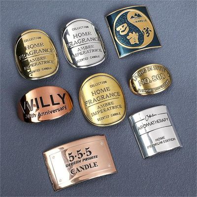 Good price Wine Bottle Gold Red Wine Label Perfume Bottles Metal Sticker With Your ODM Design Printed Color Pantone color Waterproof online