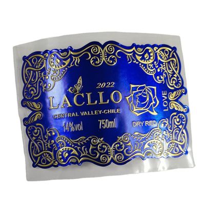 Good price Golden Foil Wine Bottle Labels Neck Sticker Custom Printable Wine Labels Waterproof online