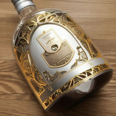 Good price Custom Embossed Sticker Metal Aluminum Label Plate for Wine Perfume Bottles Packaging Labels online