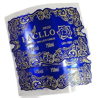 Good price Aluminum 3D Emblem Wine Bottle Metal Logo Sticker Metal Badge Label Customized online
