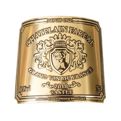 Good price Customized Gold Foil Stamping Wine Label for Whiskey Bottle Packaging online