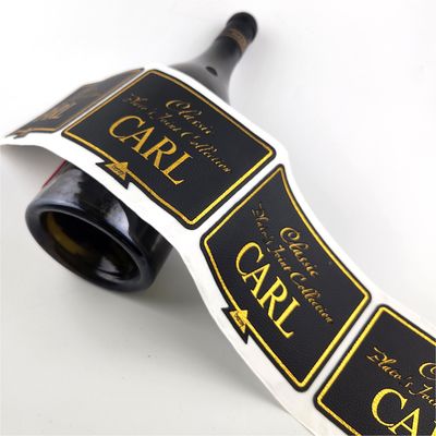 Good price Luxury Leather Sticker Red Wine Self-adhesive Label Wine Bottle Waterproof Vinyl Packaging Label online
