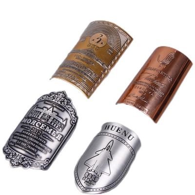 Good price Private Custom Permanent Adhesive Metal Wine Aluminum Sticker Label with Full-automatic Production Line online