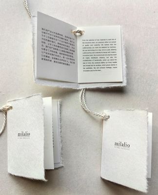 Good price Luxury Custom Logo Clothing Green Card Clothes Label Special Paper Hang Tags online