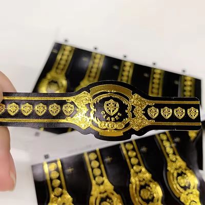 Good price Custom Shape ISO9001 Certified Full-automatic Production Gold Foil 3D Embossed Cigar Label for Premium Cigars online